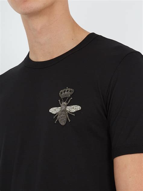 dolce gabbana bee t shirt|Dolce & Gabbana Embroidered Cotton T.